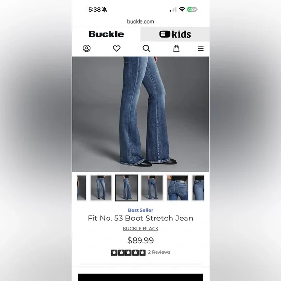 Buckle Black midrise bootcut style #53 | 25x32 - Picture 10 of 12